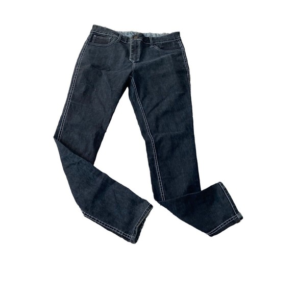 EXPRESS Two Chic Ways Reversible Denim LEGGING Mid Rise Jeans Womens Size 8R - Picture 9 of 9